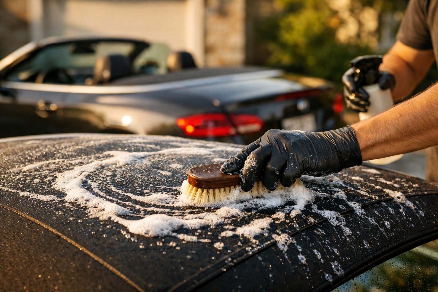 entretenir la capote de sa voiture